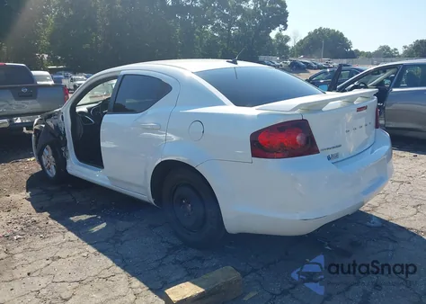 2013 Dodge Avenger Se V6 из США, поврежденный, VIN 1C3CDZAG9DN717267